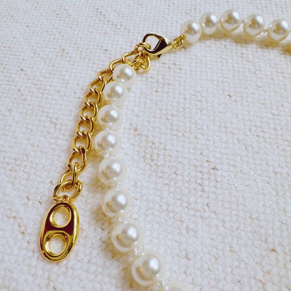 Western Equestrian Horse Bit Elegance In Harness Pearl Necklace - Picture 5 of 7